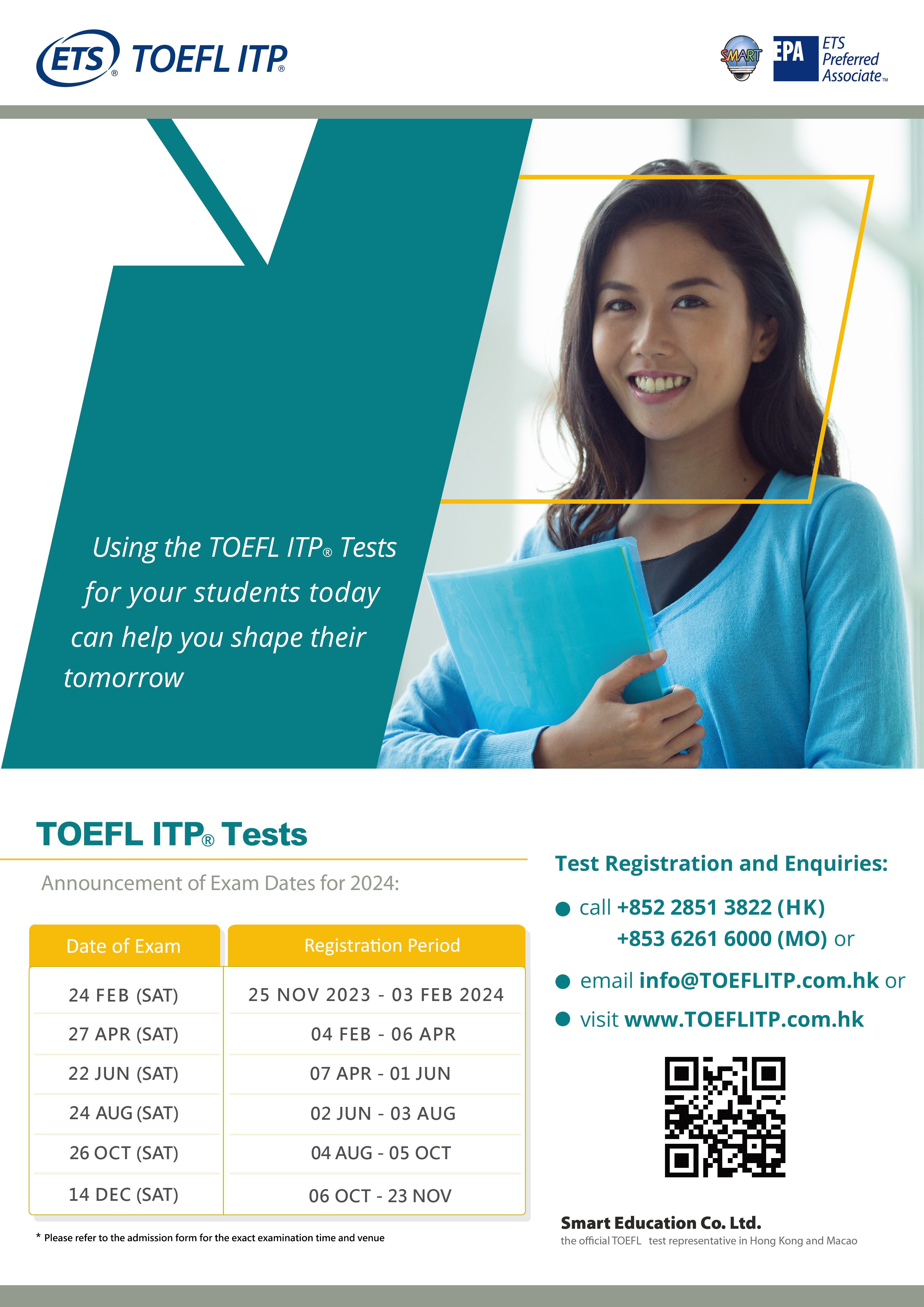 TOEFL ITP® Test Schedule